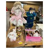 Lot of Assorted Dolls