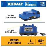Kobalt 24-Volt 1-Pack Li-ion 2Ah Battery & Charger