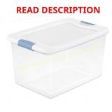 Sterilite 64 qt Latch Storage Box MISSING HANDLE