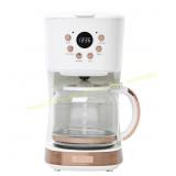 Haden 12 cups White Coffee Maker