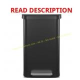 Glad Step Trash Can 20 Gal Black