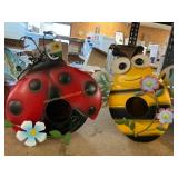 Metal Birdhouses- Bug themed