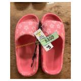 Pink Floral Slides - large