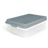 Hefty 32 Qt Hi-Rise Stackable Bin w/Lid (6)