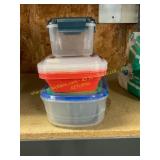 Lot of 3 package food prep/food storage containers