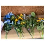 Lot of plastic flowers