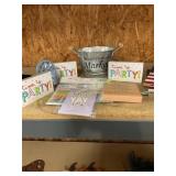 Lot of home decor and celebration items
