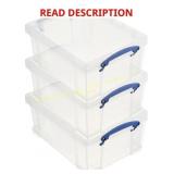 Really Useful Box 9L Stackable Bin (3 Pack)