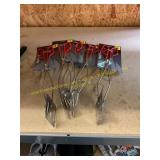 Lot of 5 grill tongs