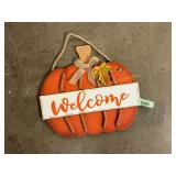 Pumpkin Welcoming Wall Signs 2-ct