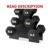 Neoprene Iron Dumbbell Weights - Stand Broken