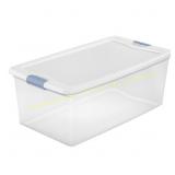 Sterilite 106 qt Clear Latch Box Stackable