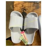 Bobbie Brooks Aquamarine Slides- small