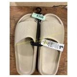 Plain Beige Slides - medium