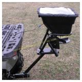 Field Tuff 12V ATV Hitch Mount Spreader 80 lb