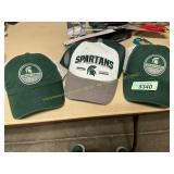 Michigan St Baseball caps 3-ct