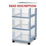 Three drawer storage - NO WHEELS