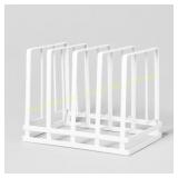 2Ct Wire Storage Pan Organizer White - Brightroom