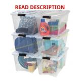 IRIS 53qt Clear View Storage Bin with Latch