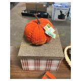 Box & Pumpkin Decor