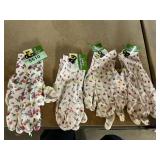 Rubber Coated Gloves 4 set