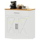 Vongrasig Sideboard Buffet with Storage White