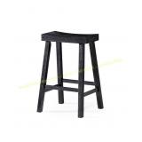 Maven Lane Vincent Stool, Rustic Black