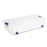 3ct Sterilite 60qt Clear View Underbed Bin