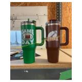 2 ct - 40oz football tumblers