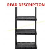 Knect A Shelf Black 4-Tier Garage Storage Unit