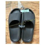 Plain Black Slides - large