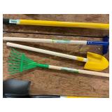 Rake, Hoe, Shovel Gardening set