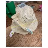 2 ct straw cowboy hat