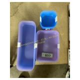 Plastic Containers 3 sets of altered sizes