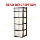 Homz 6-Drawer Organizer, Clear/White