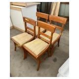 Wooden chairs