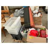 Locks, plastic totes, hardware