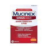 3Ct Mucinex Sinus-Max Severe Congestion Caplets