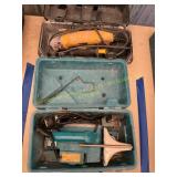 Makita power planer, DeWalt grinder