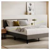Nectar Bed Frame & Headboard only , Grey, Queen