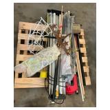 Shop lights, racks, vacuum