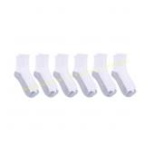 Zone Pro Men s Half Cushion Socks, White, 6 12, 2-