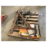 Bostitch nails, scaffolding brackets