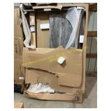 King panel headboard (grey)