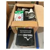 Office supplies, salt lamp