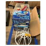 Pool balls, arctic chill cooler, basket