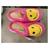 Pink Smiley Face Slippers - small