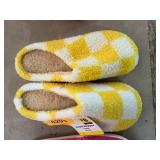 Yellow Checkered Slippers - large