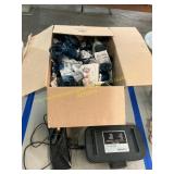 Electric grill, glassware