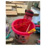 Kids Pail & Shovel, Water Bottle, Etc